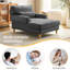 Chaise longue rembourrée avec dossier réglable Davene-797908651
