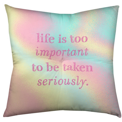 Life and Levity Throw Pillow