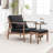 Juntier Upholstered Armchair With Ottoman-492538605