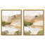 Beige Temptation Duo, ensemble d'art mural sur toile encadré par Art Remedy, cadre blond, 20 x 24-1357395484-1357395472