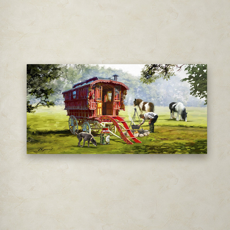 Armand «Gypsy Caravan», reproduction sur toile, H 16 po x l 32 po x P 2 po