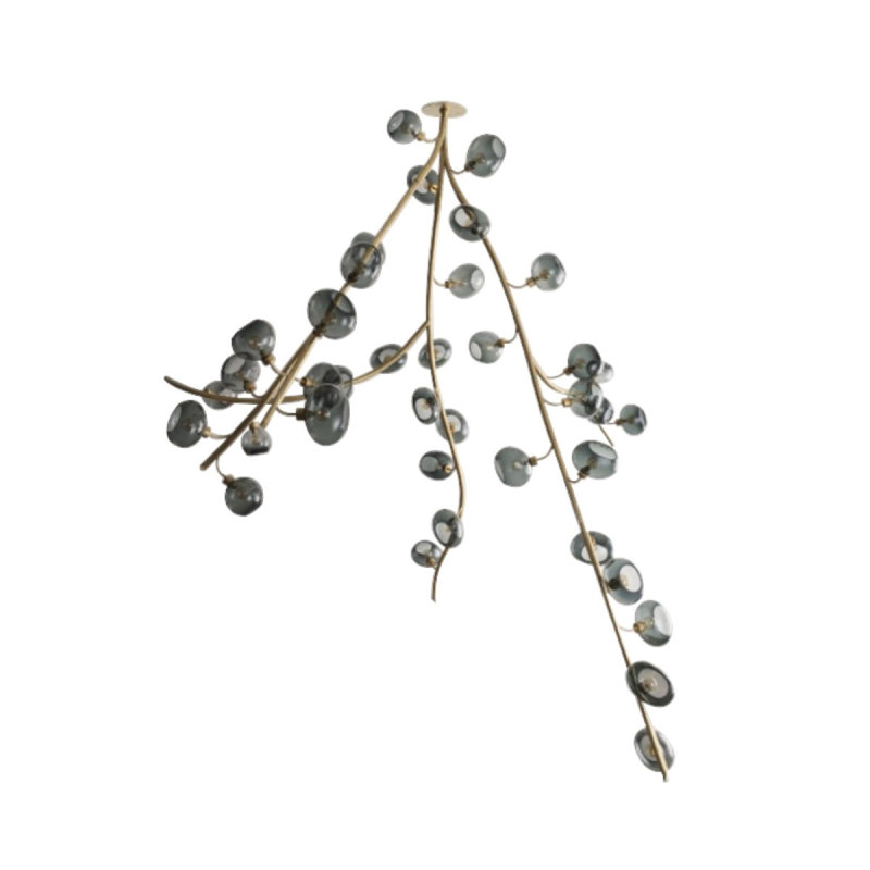 Lustre unique Winery, Bronze, Cognac, 42 po de largeur x 34 po de profondeur x 66 po de 