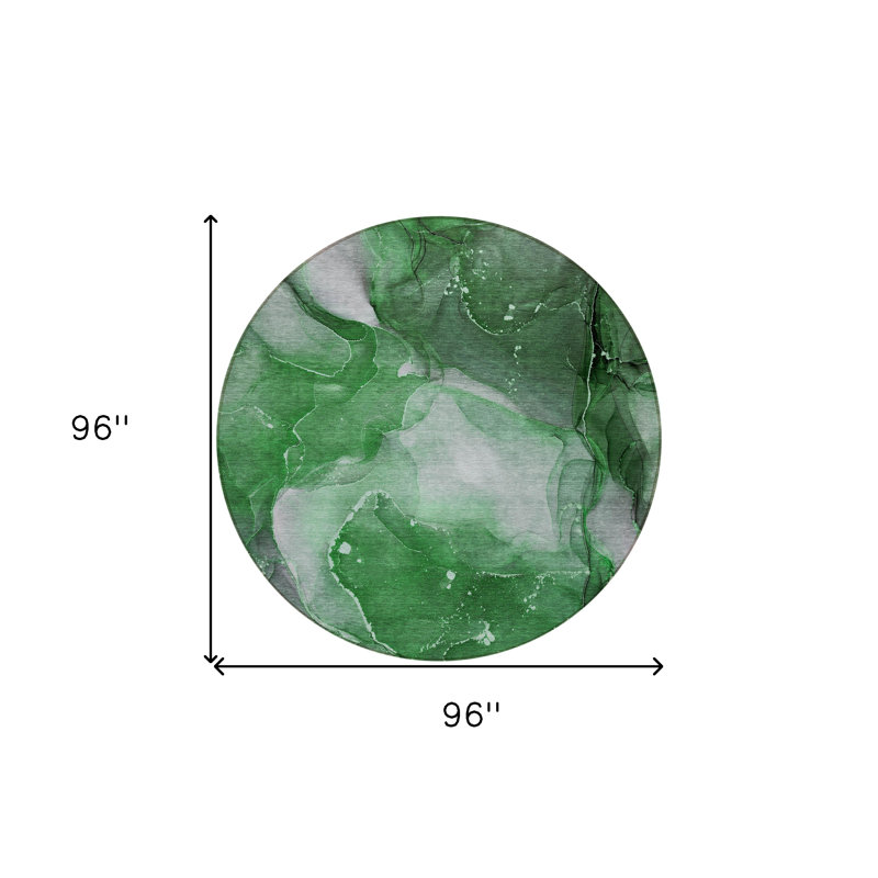 Tapis extérieur rond 8 po Emerald