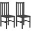 Ensemble de 4 chaises de salle à manger sans accoudoirs Farmhouse avec dossier à lattes pour une assise rustique et confortable-270541362-270541360