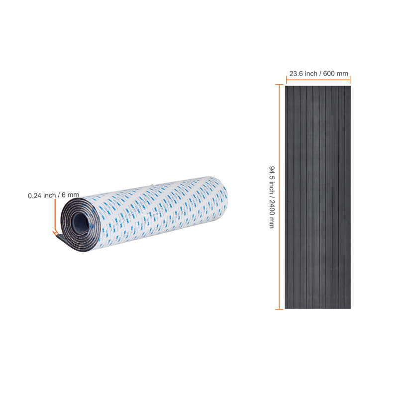 Thick, 59.9cm W x 240cm L, Dark Grey