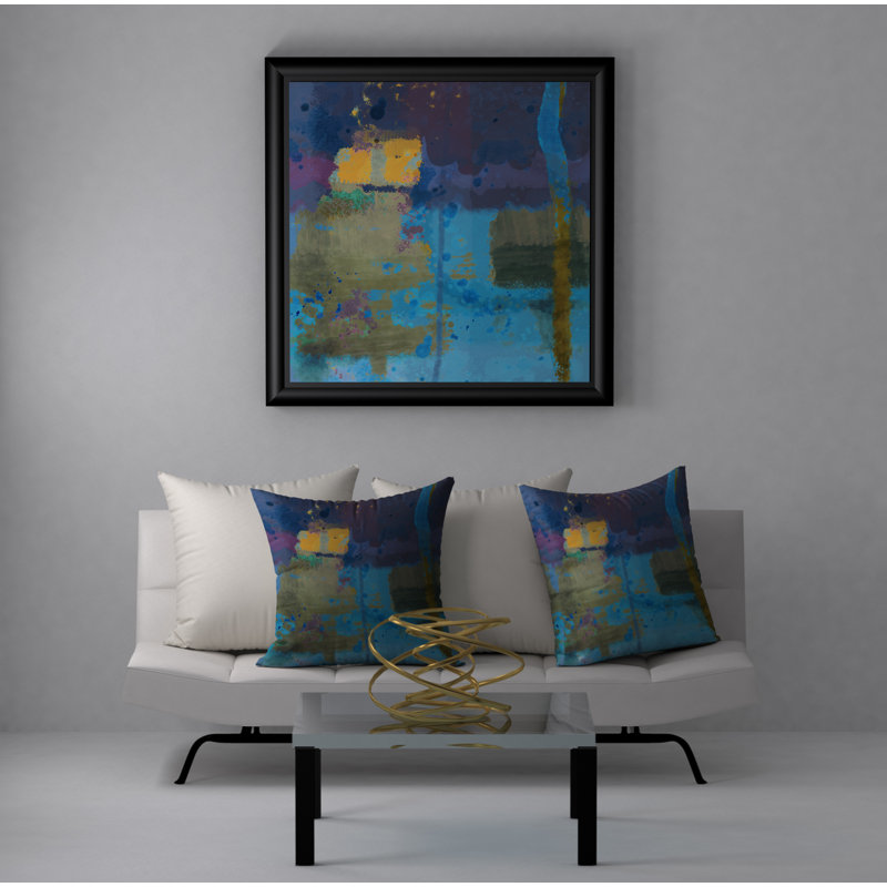 Housse et insert de coussin carré attrayant, 18" x 18"