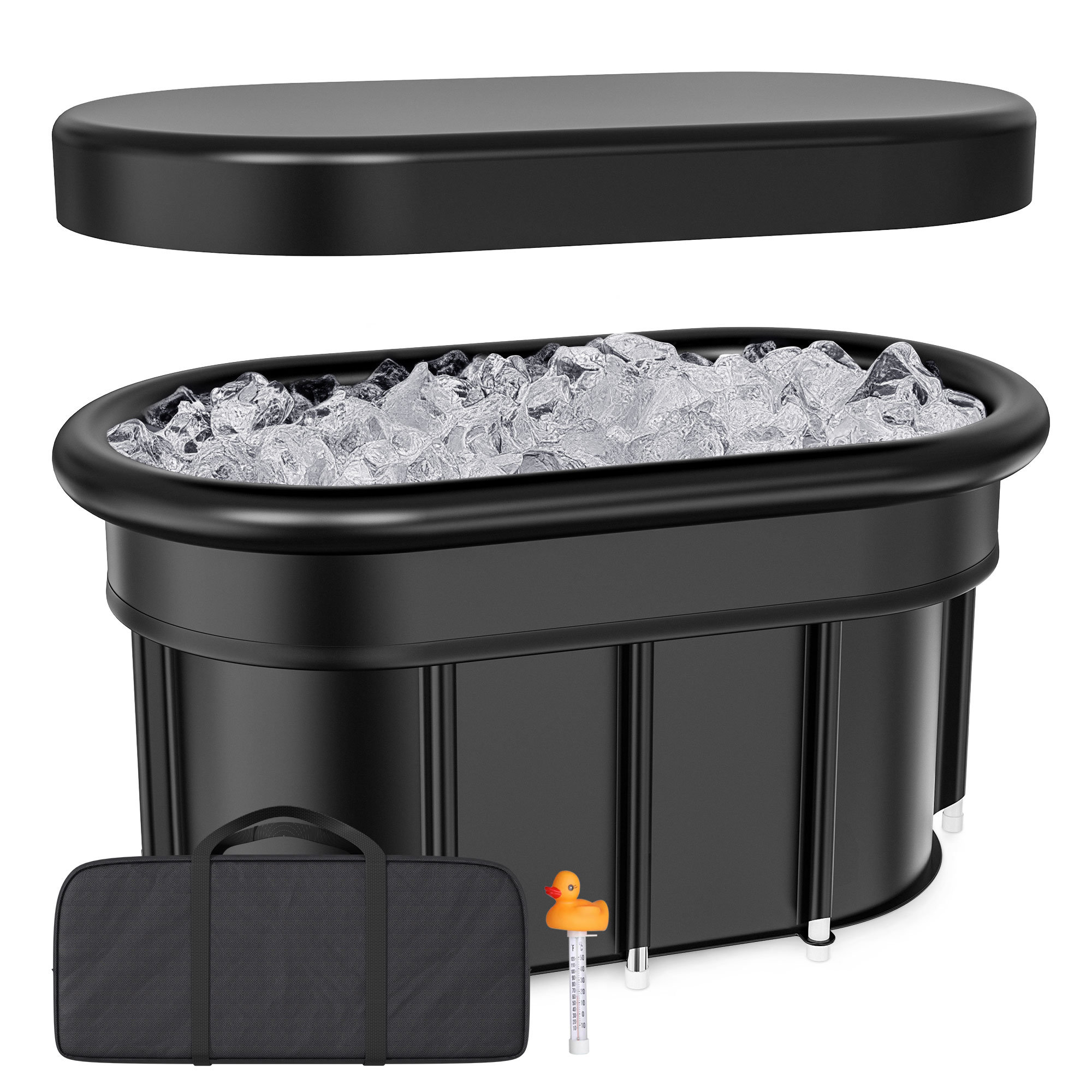 KPAIDA Black Insulated Ice Bath Lid , No Chiller Included | Wayfair