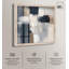 Art mural bleu et brun clair Abstraction II Shadowbox par Art Remedy-115123819-115123822