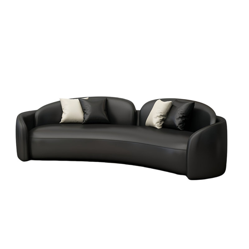 Canapé nordique simple, H 27,56 po x l 78,74 po x P 39,37 po