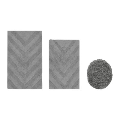 Ensemble de tapis pour salle de bain 3 pièces Branston Premium 100% coton 1990 GSM