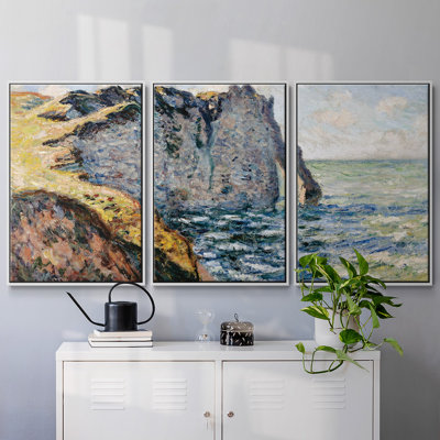 Ensemble de 3 pièces encadrées sur toile Monet