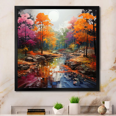 «Colorful Neo Primal Forest Collage II», reproduction sur toile