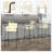 Wainaku Upholstered Low-Back Counter Bar Stool with Black Metal Base-1551404094