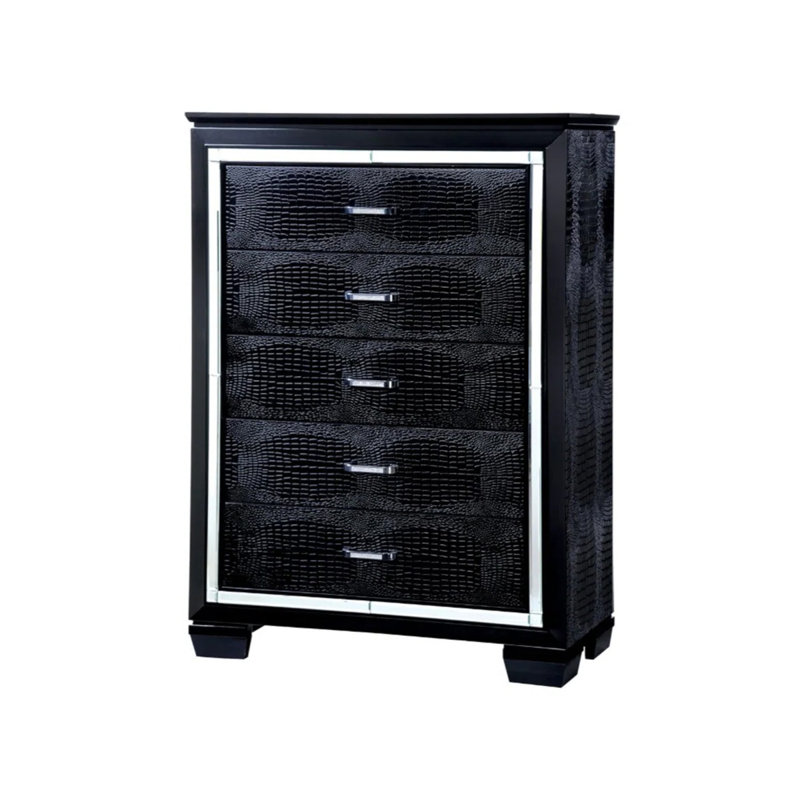 Commode contemporaine Bellanova, noir, Noir