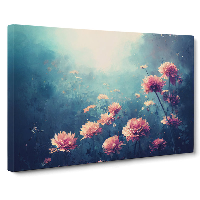 Field Of Flowers - Wrapped Canvas Print, 40cm H x 60cm W x 3cm D