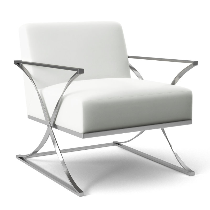 Exuma Outdoor Lounge Chair, White Vinyl 6503-000