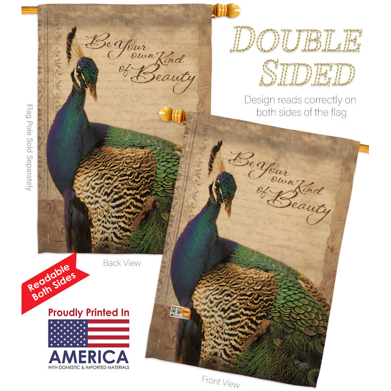 Double Sided 40'' H x 28'' W Polyester House Flag