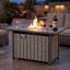 Foyer de table d'extérieur au propane de 43 po 50 000 BTU avec pare-vent