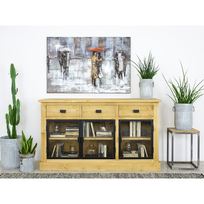 Calum 155.5cm Solid Wood Sideboard