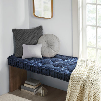 Coussin de sol carré en poly chenille