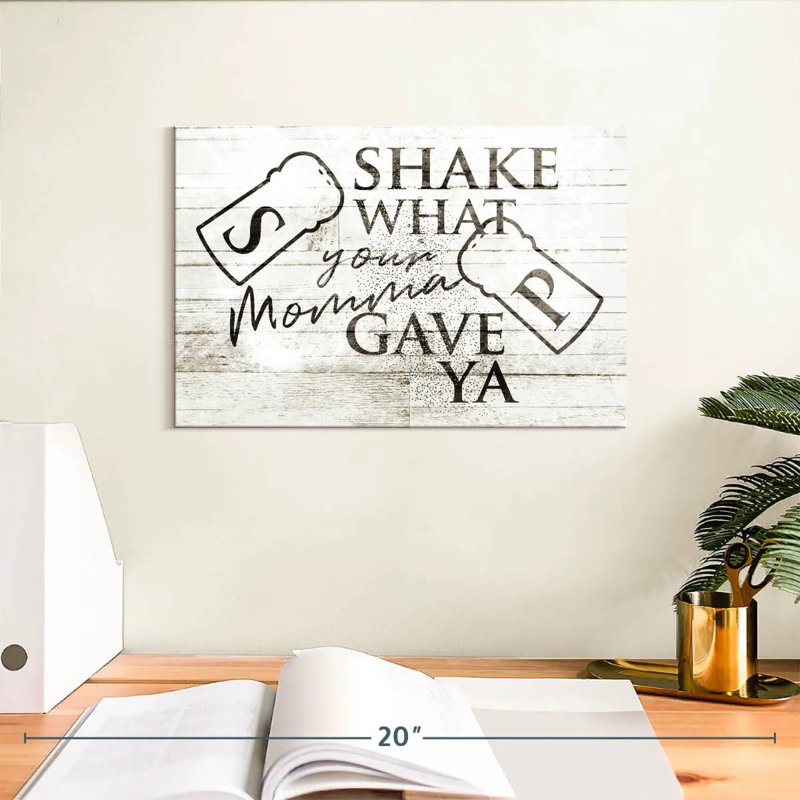 Tergel Shake What Momma Gave Ya, 8" H x 12" W