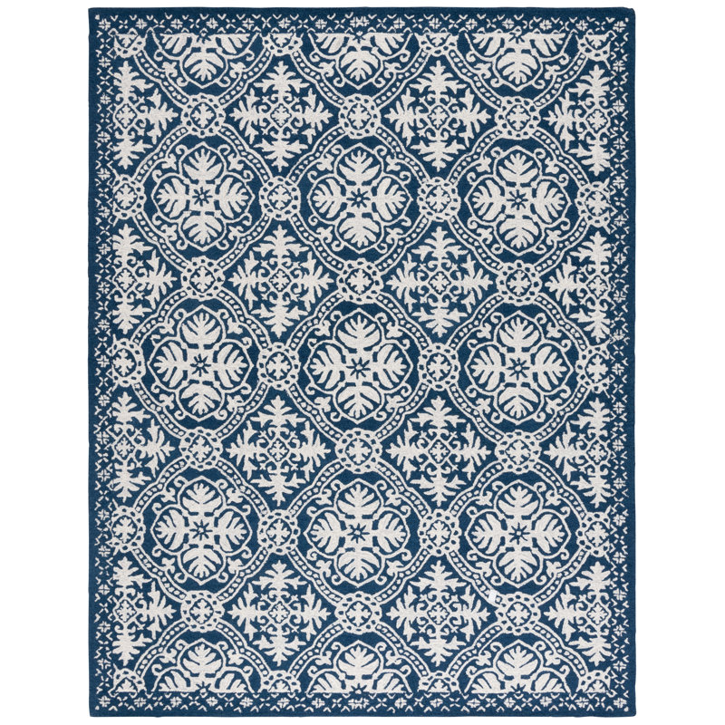 Nina Lauren Ralph Lauren Hand Tufted Wool Geometric Rug, Rectangle 8' x 10'