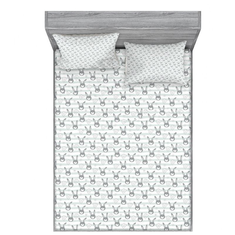 Nursery Microfiber Sheet Set, Queen Sheet Set with Fitted Sheet