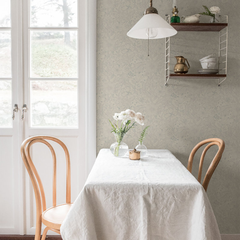 Cahterine 10.05m x 53cm Wallpaper Roll, White