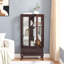 Armoire vitrée avec porte vitrée et porte vitrée-1976276803