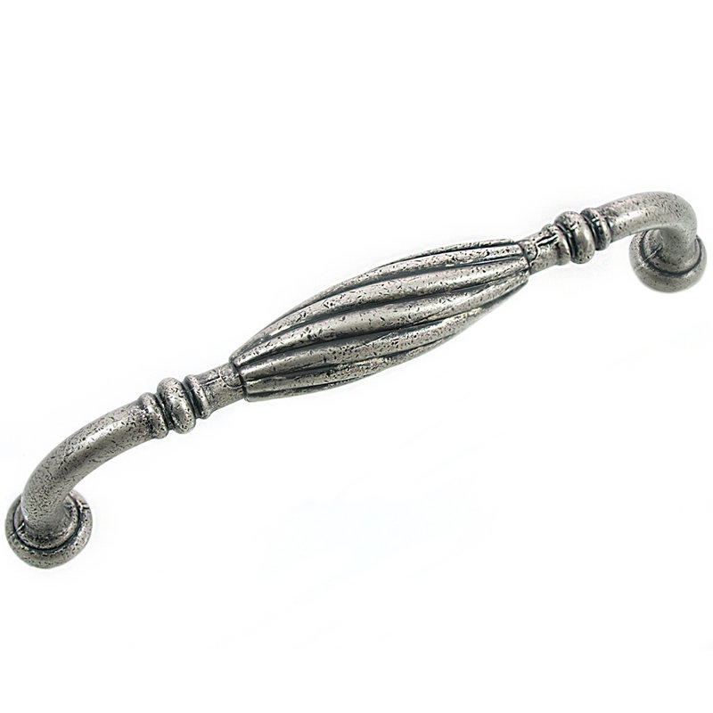 Poignée barre 5 po French Twist, 5", Étain vieilli