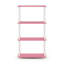 Johnston 4 Tier Toolless Assembly Shelving Unit Bookcase-39824657