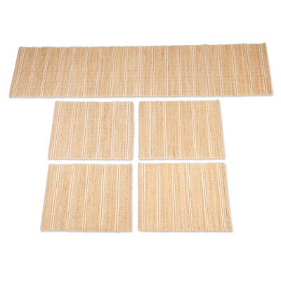Hokku Designs Handmade Table Runner And Placemats (5 Pieces)