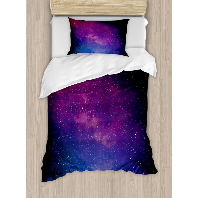 Galaxy Modern & Contemporary Polyester Duvet Cover, Twin