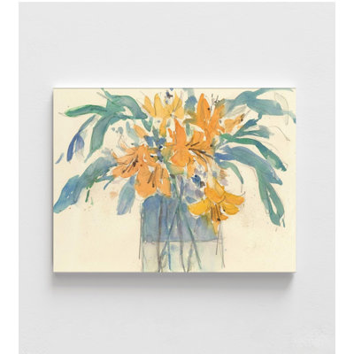 Day Lily Moment I By Samuel Dixon, Flower In Vase House Decor, Delicate Watercolor Mom Gift Idea, Floral Living Room Decor,Lily Lover Poster