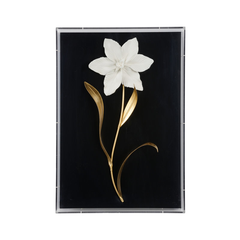 Porcelain Flower Black - A