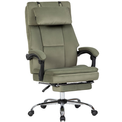 Fauteuil inclinable et ergonomique réglable en velours haut