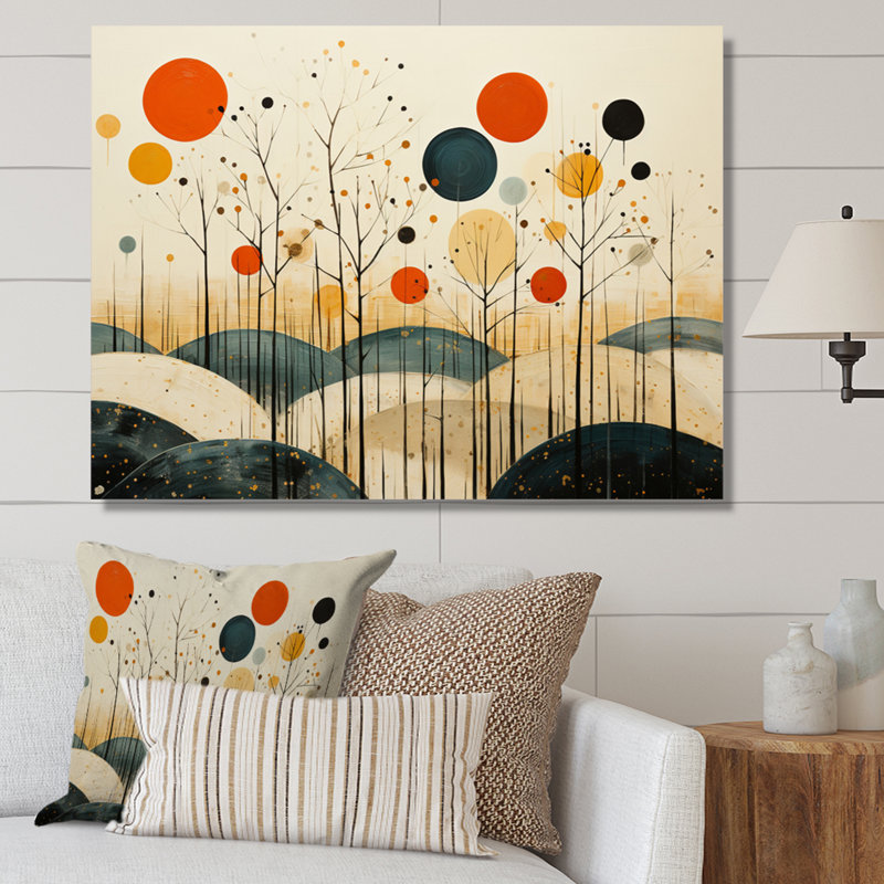Art coloré sur toile Minimalist, Toile tendue, H 16 po x l 32 po x P 1 po