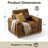 Accent Sofa Chairs, 42'' Width Oversized Armchairs In Linen Living Room,Reading,Office-1223919839