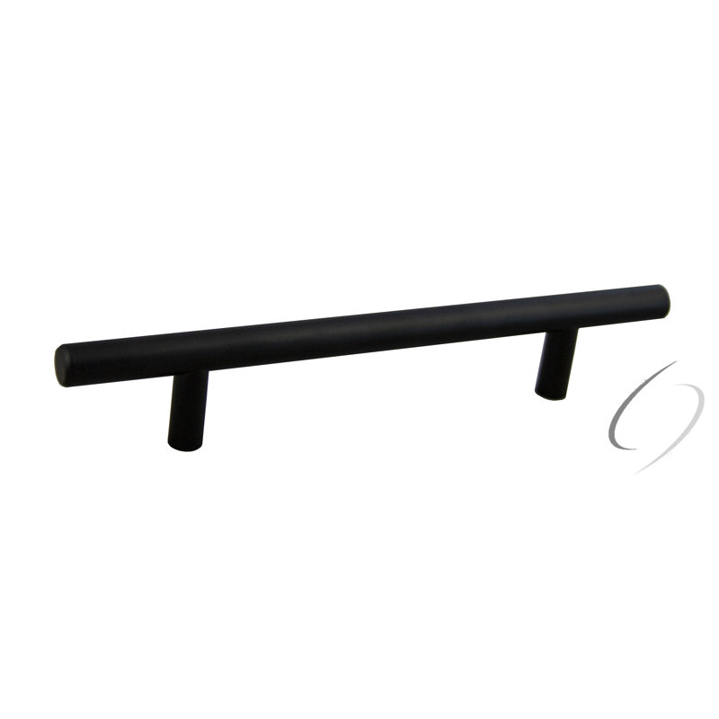 Matte Black Steel Bar Cabinet Pulls with Mounting Hardware