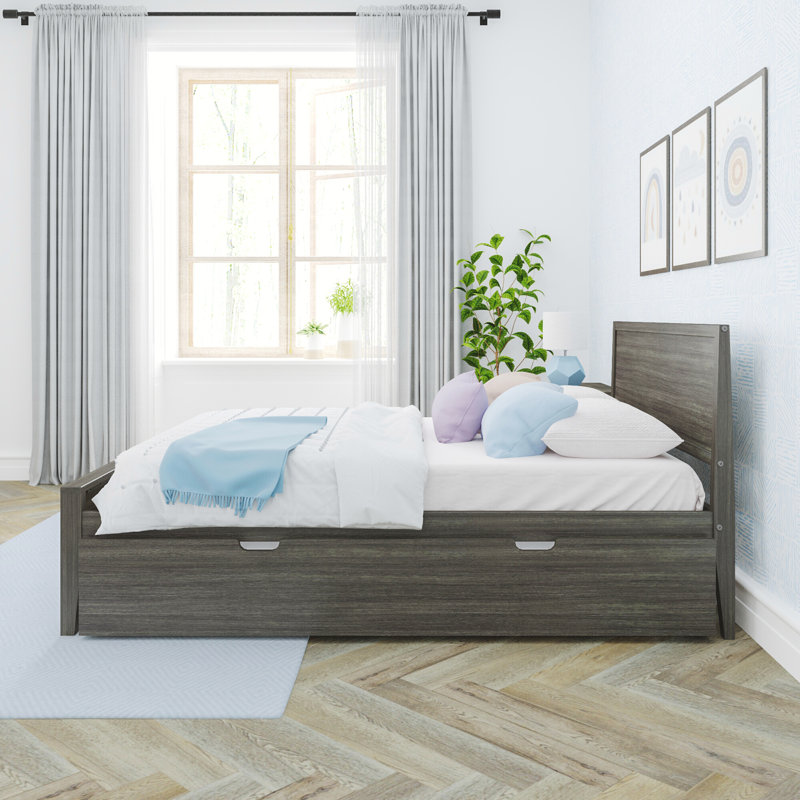 Lit gigogne en bois massif Rosenthal, Argile, Simple