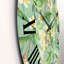 Feuillage tropical et fleurs jaunes - horloge murale moderne-60281191