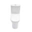 Toilette monobloc en céramique pour salle de bain, 12 po à carreaux rugueux, 1,22 / 1,6 GPF, double chasse avec siège à fermeture en douceur, double chasse puissante CARTE 800G