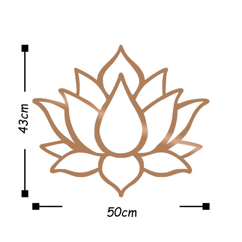 Wall Decor on Metal, Copper
