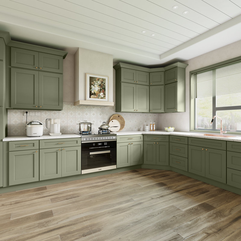 Armoire d'angle, Vert sauge