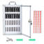 Casier pour téléphone portable, casier de rangement pour tableau de poche en alliage d'aluminium, armoire de rangement murale pour téléphone portable avec poignée et verrou de sécurité pour bureau, salle de classe, salle de sport-106969778