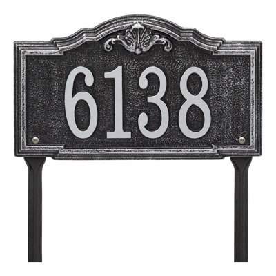 Gatewood Personalized Standard 1-Line Lawn Address Sign