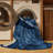 Machine Washable Pavlo Modern & Contemporary Abstract Rug in Blue – Navy Binding-1859838595