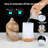 Essential Oil Diffuser Hand Blown Glass Aromatherapy Diffuser - Ultrasonic Cool Mist Scent Aroma Diffuser, Whisper Quiet With Auto Shut-Off, Timer Setting &7 Night Light For Home
