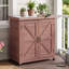 Banc d'extérieur en bois de cèdre avec armoire de rangement et plateau en métal-1152396686