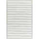 Rectangle Triton Striped Hand Tufted Wool Area Rug in Gray